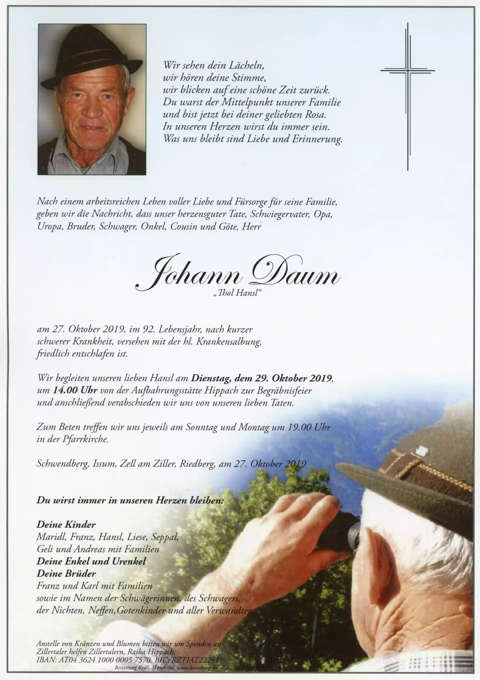 Parte von Johann Daum 
